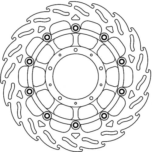 MOTO MASTER 113186, FLAME FLOAT ALU DISC 310