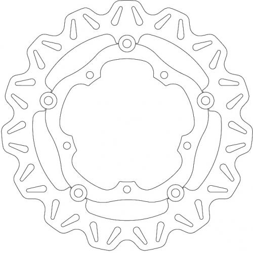 EBC BRAKE DISC VR2119BLK VEE FLOATING DISC BLACK CENTRE