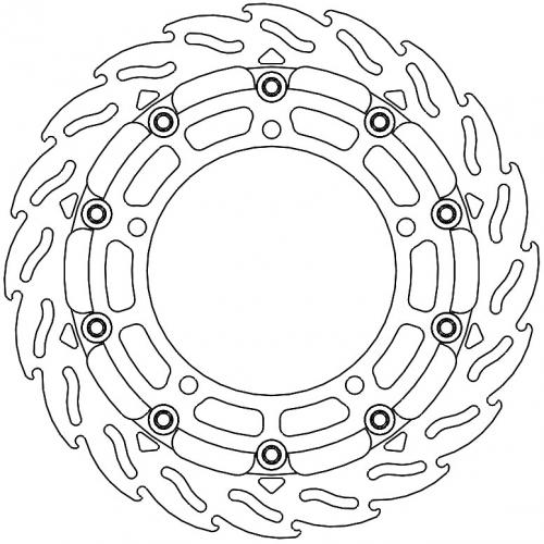MOTO MASTER 112393, FLAME FLOATING ALU DISC