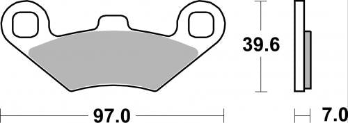 SBS 219MS BRAKE PADS SINTER