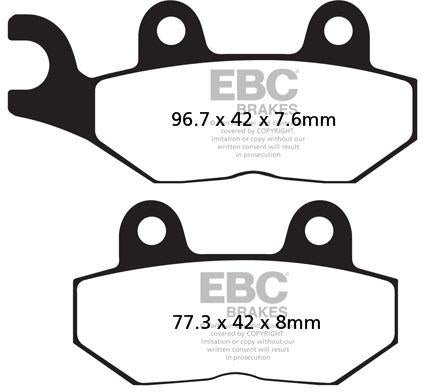 EBC FA 214V EBC SEMI SINTERED DISC PADS