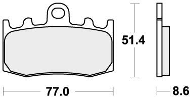 SBS 796HF BRAKE PADS ORGANIC