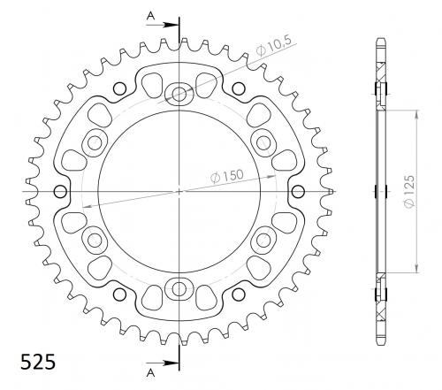 SUPERSPROX SUPERSPROX REAR STEALTH 44T, ORANGE, 525 SU689944O