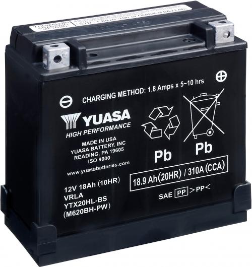 YUASA YTX20HL-BS YUASA BATTERY & ACID PACK