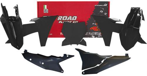 RTECH PLASTIC KIT 6 PCS L/AIRBOX COV BLA