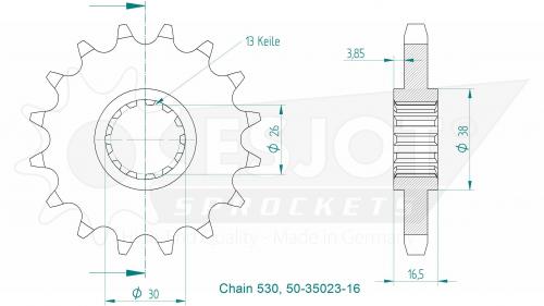 ESJOT FRONT 16T, 530