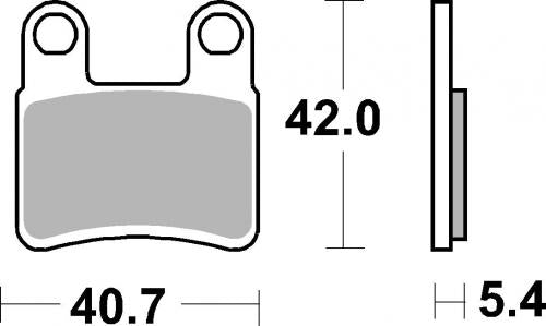 SBS 921HF BRAKE PADS ORGANIC