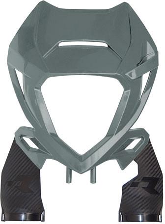 RTECH HEADLIGHT TRIPLE CLAMP PROTECTORS Q. GREY