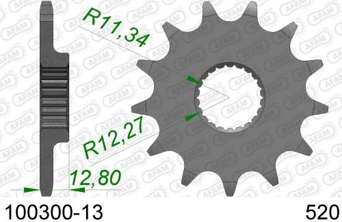 AFAM FRONT 13T, 520 AF110030013