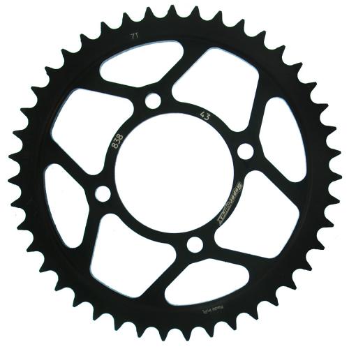 SUPERSPROX SUPERSPROX REAR STEEL 43T, BLACK, 428 SU483843B