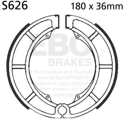 EBC S626 EBC BRAKE SHOES