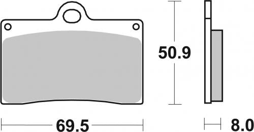 BREMBO 07BB15SR BRAKE PADS SINTER SPORT