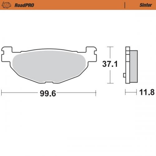 MOTO MASTER 400803, BRAKE PADS SINTER
