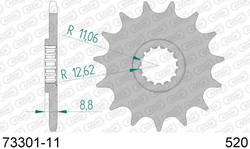 AFAM FRONT 11T, 520 AF17330111