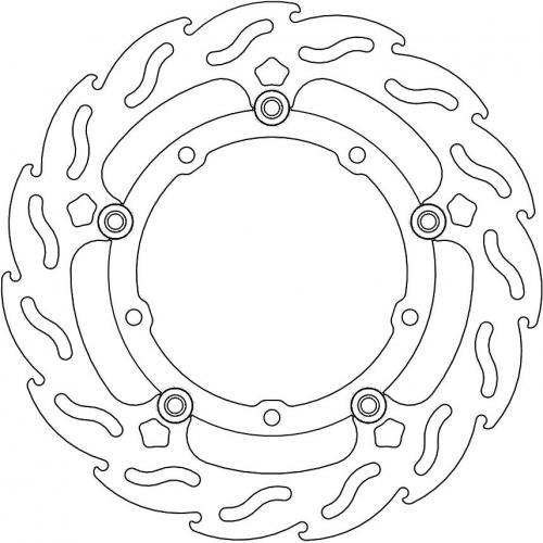 MOTO MASTER 112240, FLAME FLOATING ALU DISC 282