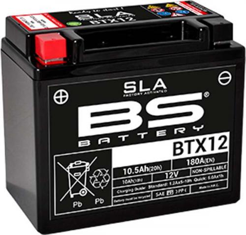 BS BATTERY BTX12 YTX12-BS SLA FACTORY ACTIVATED BS BATTERY