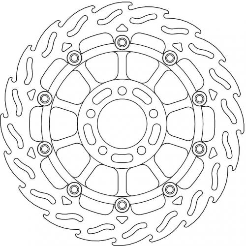 MOTO MASTER 113004, FLAME FLOAT ALU DISC 300