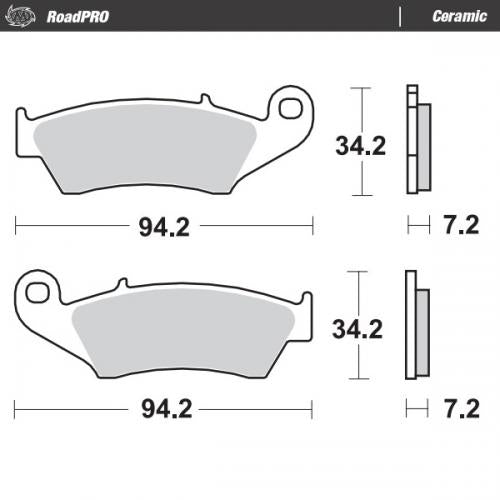 MOTO MASTER 403904, BRAKE PADS ORGANIC