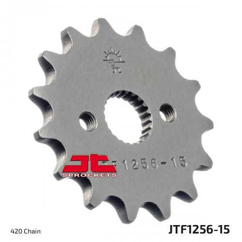 JT SPROCKETS FRONT STEEL 15T, 420 JTF125615
