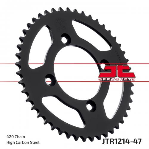 JT SPROCKETS REAR STEEL 47T, 420 JTR121447