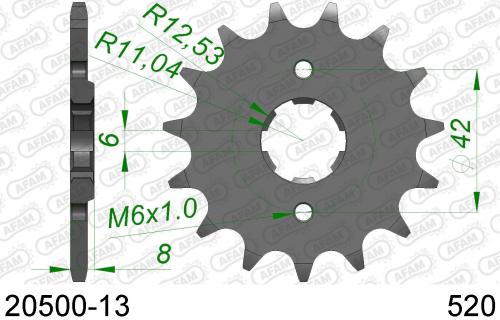 AFAM FRONT 13T, 520 AF12050013