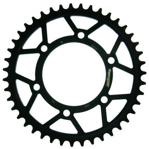 SUPERSPROX SUPERSPROX REAR STEEL 43T, BLACK, 525 SU474543B