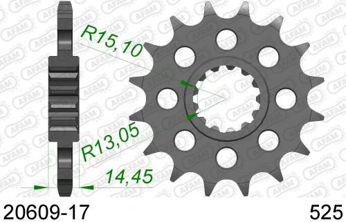 AFAM FRONT 17T, 525 AF12060917