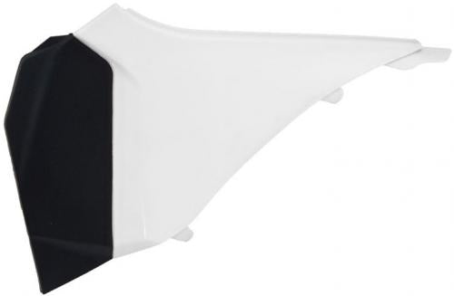 RTECH AIR BOX SIDE PANEL SX KTM WHITE-BLACK