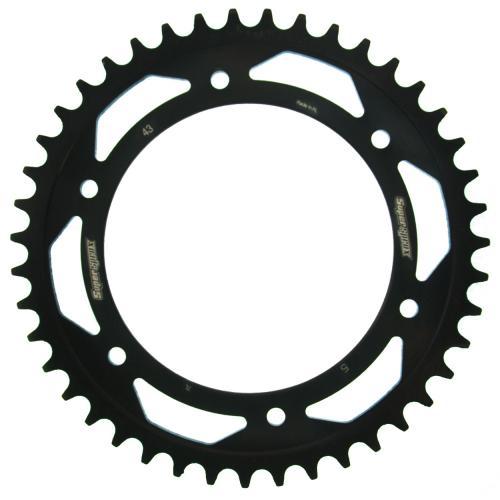 SUPERSPROX SUPERSPROX REAR STEEL 43T, BLACK, 520 SU4543B