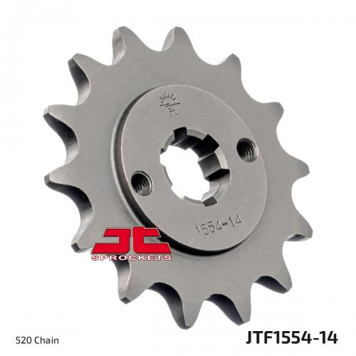 JT SPROCKETS FRONT STEEL 14T, 520 JTF155414