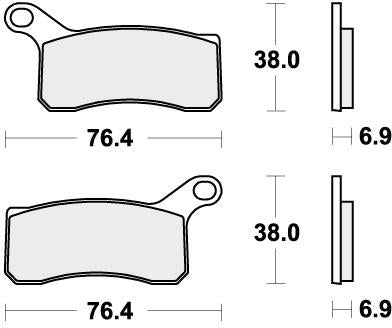 SBS 866SI BRAKE PADS SINTER