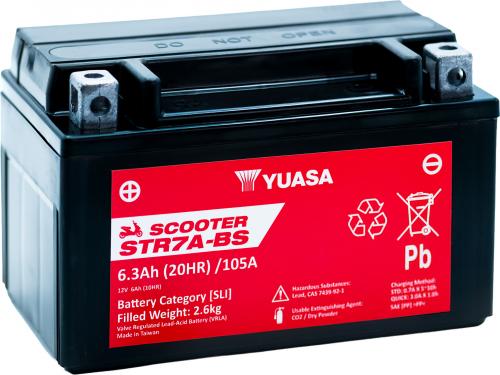 YUASA STR7A-BS (CP) 12V MF VRLA SCOOTER BATTERY