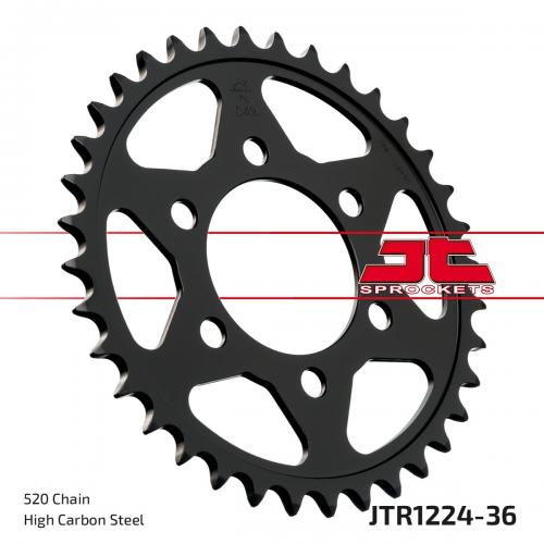 JT SPROCKETS REAR STEEL 36T, 520 JTR122436