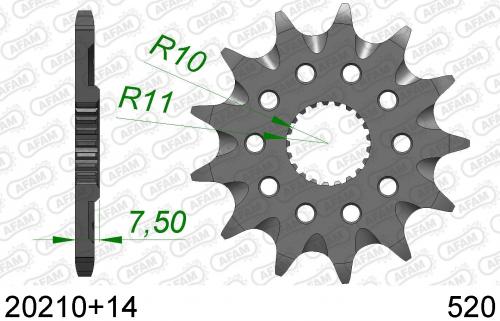 AFAM FRONT 14T, 520 AF12021014S