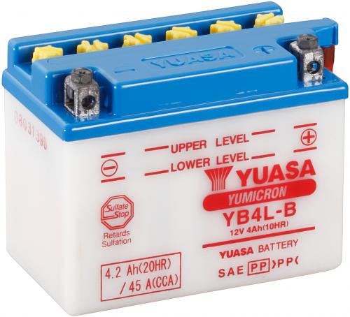 YUASA YB4L-B YUASA BATTERY & ACID PACK
