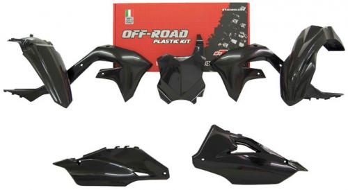 RTECH PLASTICS KIT 5 PCS KAWASAKI BLACK 563225634