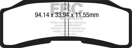 EBC GPFAX646HH EBC RACE USE ONLY DISC PADS