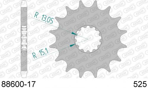 AFAM FRONT 17T, 525 AF18860017
