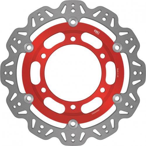 EBC BRAKE DISC VR646RED VEE FLOATING DISC RED CENTRE