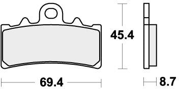 SBS 877RST BRAKE PADS SINTER SPORT