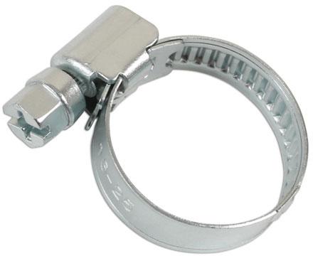 LASER TOOLS MILD STEEL HOSE CLIP 16-25MM X 9MM 5PC