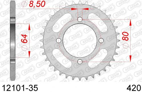 AFAM REAR STEEL 35T, 420 AF21210135