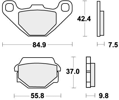 SBS 586SI BRAKE PADS SINTER