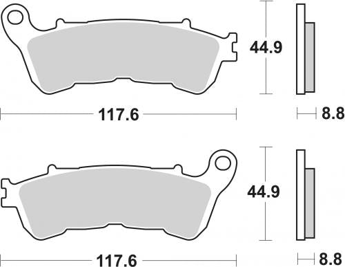 SBS 192HF BRAKE PADS ORGANIC