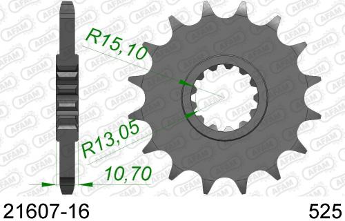 AFAM FRONT 16T, 525 AF12160716