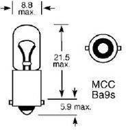 ELECTRICAL (10 PACK) 12V 4W PILOT BULBS EU233