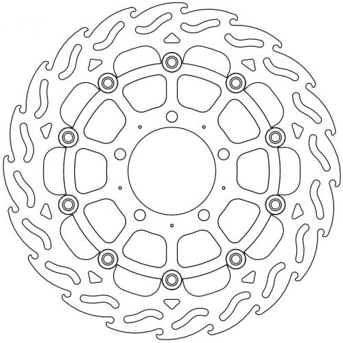 MOTO MASTER 112057, FLAME FLOATING ALU DISC 310