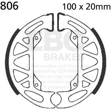 EBC 806 EBC BRAKE SHOES