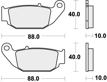 SBS 915HF BRAKE PADS ORGANIC