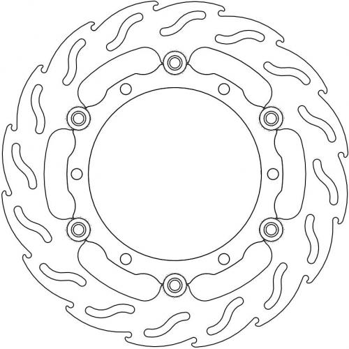 MOTO MASTER 112112, FLAME FLOATING ALU DISC 267
